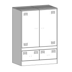 Vidaxl Highboard hořčicově žlutý 67 x 39 x 95 cm ocel