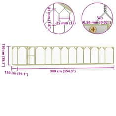 Vidaxl Klec pro kuřata 9 x 1,5 x 1,5 m ocel