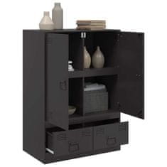 Vidaxl Highboard černý 67 x 39 x 95 cm ocel