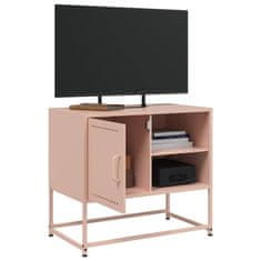 Vidaxl TV skříňka růžová 68 x 39 x 60,5 cm ocel