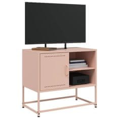 Vidaxl TV skříňka růžová 68 x 39 x 60,5 cm ocel