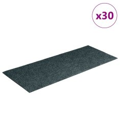 Vidaxl Samolepicí rohože na schody 30 ks Zelená 60x25 cm Obdélníkové