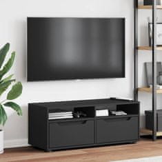 Vidaxl TV skříňka VISNES černý 100x40x38 cm kompozitní dřevo