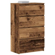 Vidaxl Příborník Old Wood 60x35x98,5 cm Dřevěná konstrukce