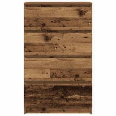 Vidaxl Příborník Old Wood 60x35x98,5 cm Dřevěná konstrukce