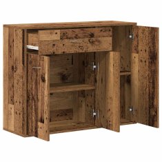 Vidaxl Příborník Old Wood 88x30x70 cm Dřevěná konstrukce