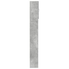 Vidaxl Skříňka na pračku Concrete Grey 64x24x190 cm Dřevěná konstrukce