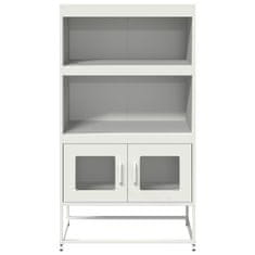 Vidaxl Skříň highboard bílá 68x39x123 cm ocel