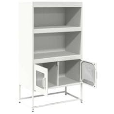 Vidaxl Skříň highboard bílá 68x39x123 cm ocel