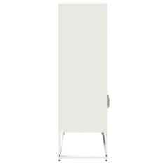 Vidaxl Skříň highboard bílá 68x39x123 cm ocel