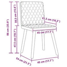 Vidaxl Jídelní židle 2 ks černé textil