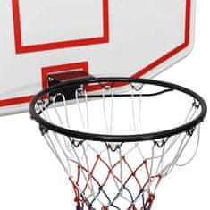 Vidaxl Basketbalový koš bílý 71x45x2 cm polyethylen