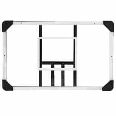 Vidaxl Basketbalový koš s průhlednou deskou 71x45x2,5 cm polykarbonát