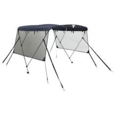 Vidaxl Bimini stříška se 3 oblouky a bočnicemi 183x(137–152)x137 cm