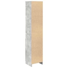 Vidaxl Highboard Concrete Grey 37,5x35x180 cm Dřevěná konstrukce