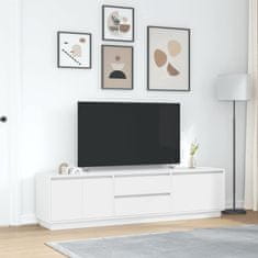 Vidaxl TV skříňka s LED osvětlením bílá 193,5x41x50 cm