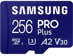 Samsung PRO Plus UHS-I U3 (Class 10) Micro SDXC 256GB + USB adaptér