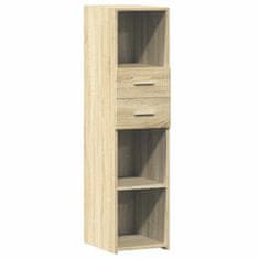 Vidaxl Skříň highboard dub sonoma 30 x 42,5 x 124 cm kompozitní dřevo