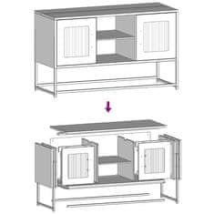 Vidaxl TV skříňka antracitová 100,5 x 39 x 60,5 cm ocel