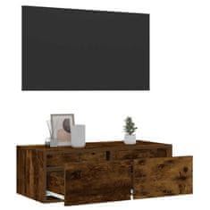 Vidaxl TV skříňka s LED osvětlením kouřový dub 75x35,5x25 cm