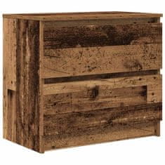 Vidaxl TV stolek old wood 60x35x54 cm kompozitní dřevo