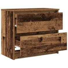 Vidaxl TV stolek old wood 60x35x54 cm kompozitní dřevo