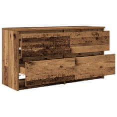 Vidaxl TV stolek old wood 100x35x54 cm kompozitní dřevo