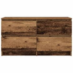 Vidaxl TV stolek old wood 100x35x54 cm kompozitní dřevo