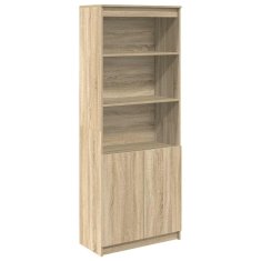 Vidaxl Skříň highboard dub sonoma 70 x 35 x 180 cm kompozitní dřevo