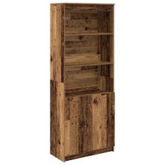 Vidaxl Skříň highboard Staré dřevo 70x35x180 cm kompozitní dřevo