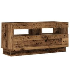 Vidaxl TV stolek s LED old wood 80 x 35 x 40 cm kompozitní dřevo