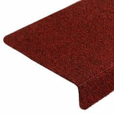 Vidaxl Samolepicí podložky na schody 20 ks Bordeaux Red 65x21x4 cm