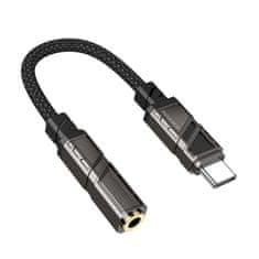 Borofone Adaptér BV23 Dignity USB-C - jack 3,5 mm černý