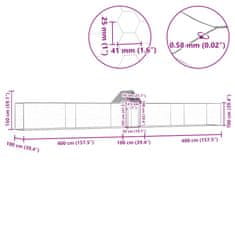 Vidaxl Klec pro kuřata 9 x 1 x 1,5 m pozinkovaná ocel