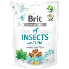 Brit Pochoutka Care Dog Crunchy Cracker Insects, tuňák s mátou 200g