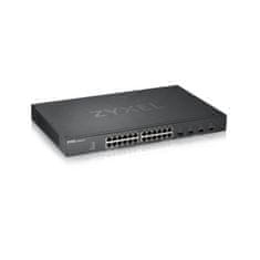 Zyxel XGS1930-28, 28 Port Smart Managed Switch, 24x Gigabit Copper and 4x 10G SFP+, hybird mode, standalone or NebulaFle