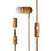 Earphones Eco Cherry Wood (Mini jack, In-ear, Sustainable Wood, Hemp cable, Mic, Control talk)