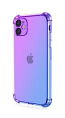 TopQ Kryt iPhone 11 Shock duhový fialovo-modrý 109757