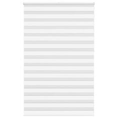 Vidaxl Zebra roleta bílá 140x230 cm šířka látky 135,9 cm polyester