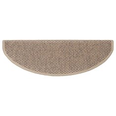 Vidaxl Samolepicí rohože na schody Sisal-Look 30 ks 65x21x4 cm Písek