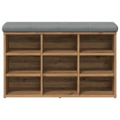 Vidaxl Lavice s botníkem dub artisan 82x32x50 cm Engineered Wood