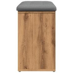 Vidaxl Lavice s botníkem dub artisan 82x32x50 cm Engineered Wood