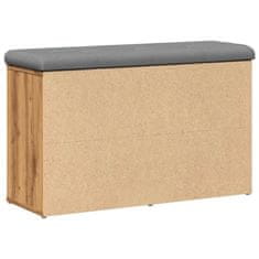 Vidaxl Lavice s botníkem dub artisan 82x32x50 cm Engineered Wood