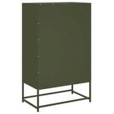 Vidaxl Skříň highboard olivově zelená 68 x 39 x 111,5 cm ocel