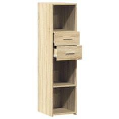 Vidaxl Skříň highboard dub sonoma 30 x 42,5 x 124 cm kompozitní dřevo