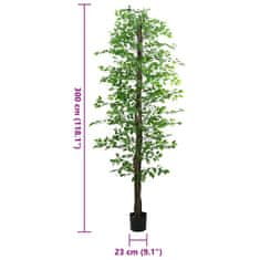 Vidaxl Umělá rostlina Ficus 2016 Listy 300 cm Zelená