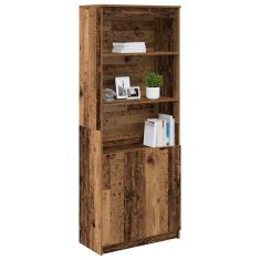 Vidaxl Skříň highboard Staré dřevo 70x35x180 cm kompozitní dřevo