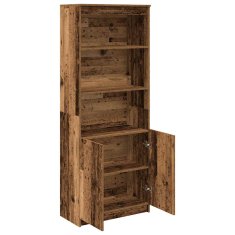 Vidaxl Skříň highboard Staré dřevo 70x35x180 cm kompozitní dřevo