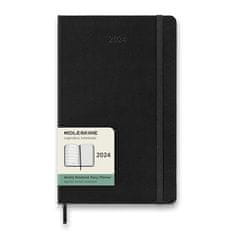 Moleskine Diář 2025 tvrdé desky L, týdenní, černý