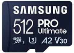 Samsung PRO Ultimate UHS-I U3 (Class 10) SDXC 512GB + USB adaptér